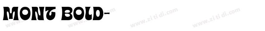 Mont Bold字体转换
